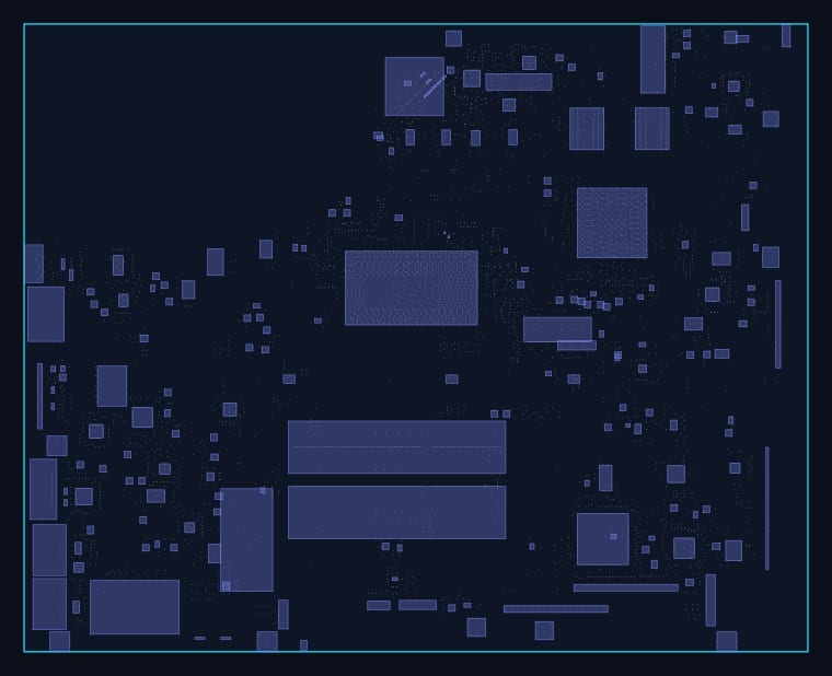 Acer Aspire E5-576 DAZAARMB6E0 boardview map — 2,620 components, 1,797 nets
