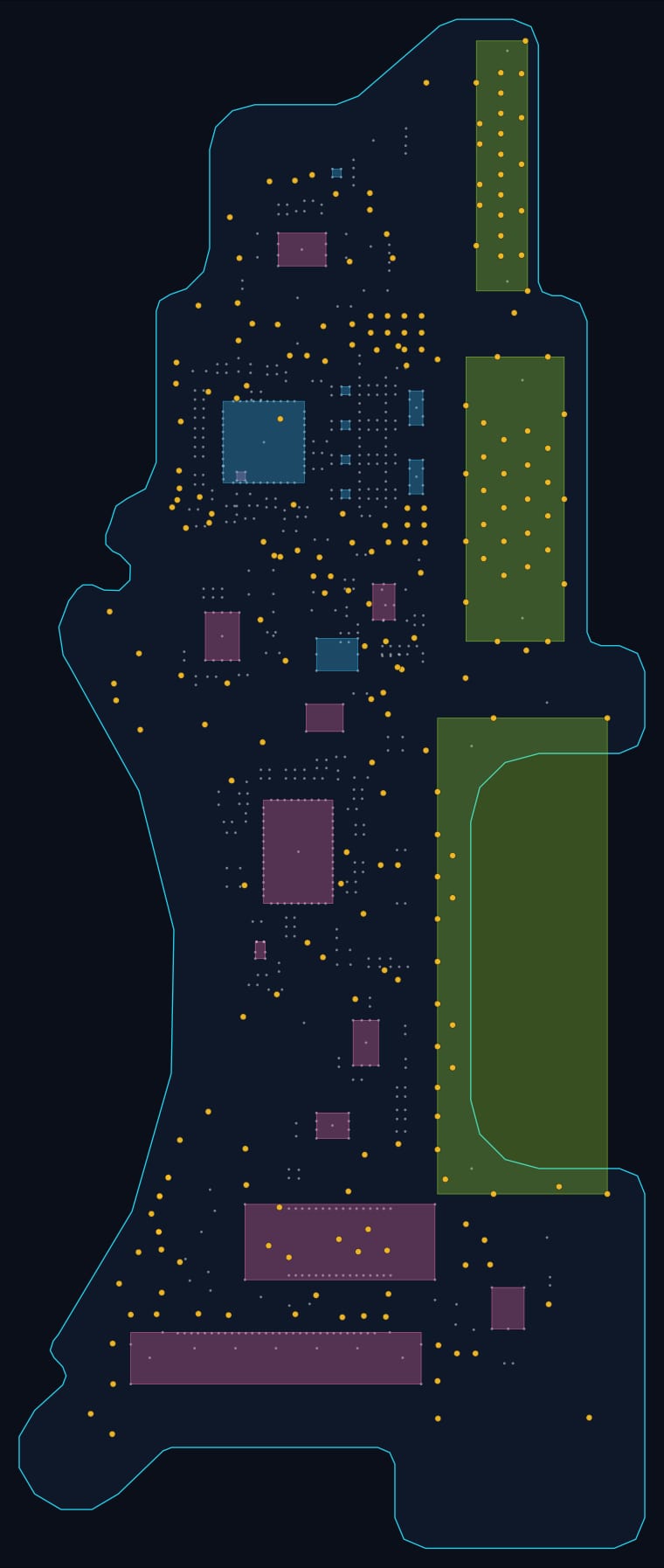 Daughterboard (820-3547) boardview map — 399 components, 181 nets