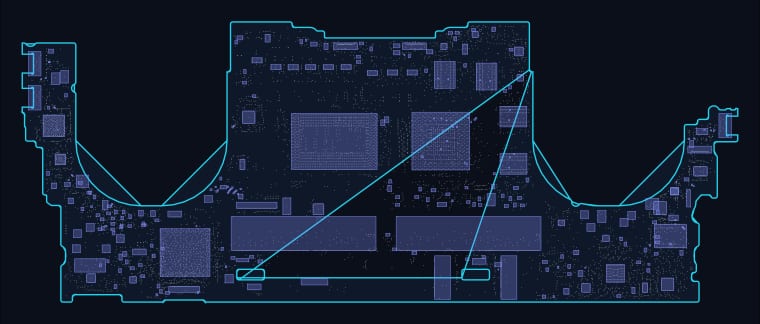 Dell LA-J191P .0 boardview map — 5,617 components, 2,708 nets