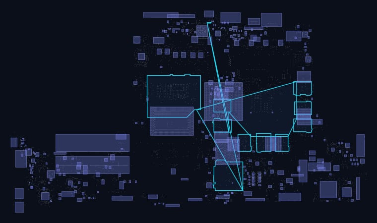 LAF551PR10-0221 boardview map — 3,596 components, 2,861 nets