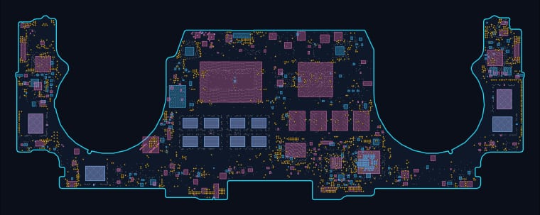 MacBook A2338 (820-01814) boardview map — 6,773 components, 3,946 nets