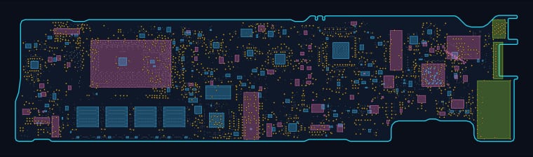 MacBook Air 13-inch A1466 (2015–2017) (820-00165) boardview map — 3,452 components, 1,901 nets
