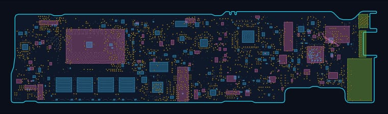 MacBook Pro 13-inch A2337 (2020) (820-3437) boardview map — 3,422 components, 1,897 nets