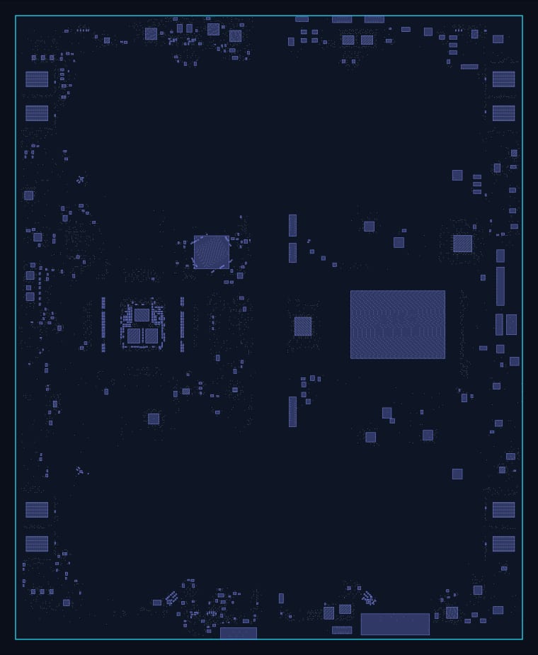MacBook Pro 14-inch A2941 (2023) (820-02841) boardview map — 6,436 components, 3,552 nets
