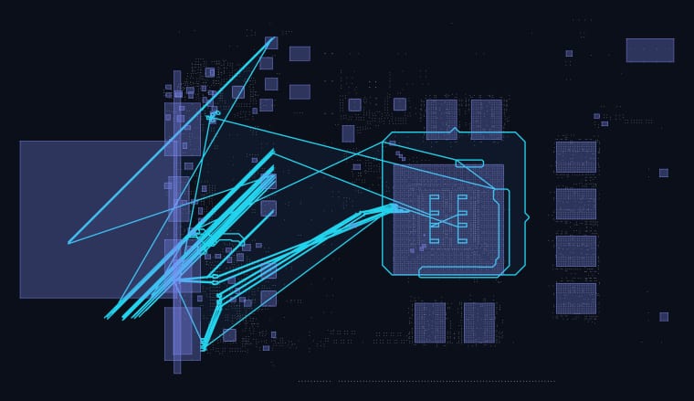 V375 11 boardview map — 1,743 components, 1,159 nets